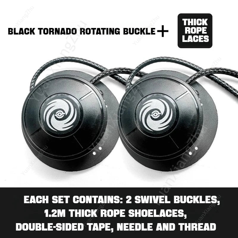 Swivel Buckle Elastic Laces Sneakers Automatic Shoelaces Without ties Adult Kids Thick Round Shoelace No Tie Shoe laces 1Pair