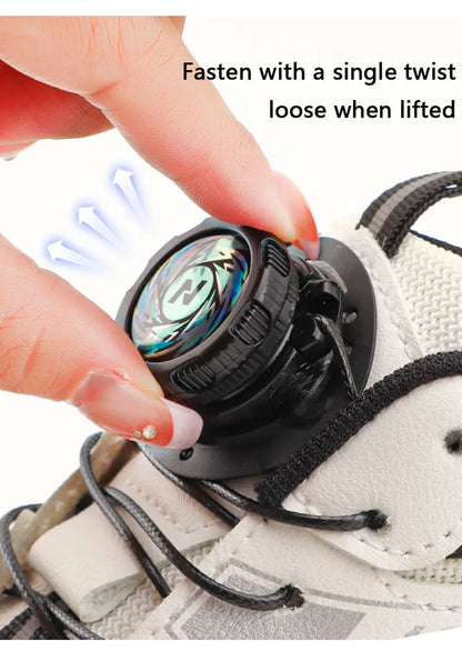 Swivel Buckle Elastic Laces Sneakers Automatic Shoelaces Without ties Adult Kids Thick Round Shoelace No Tie Shoe laces 1Pair