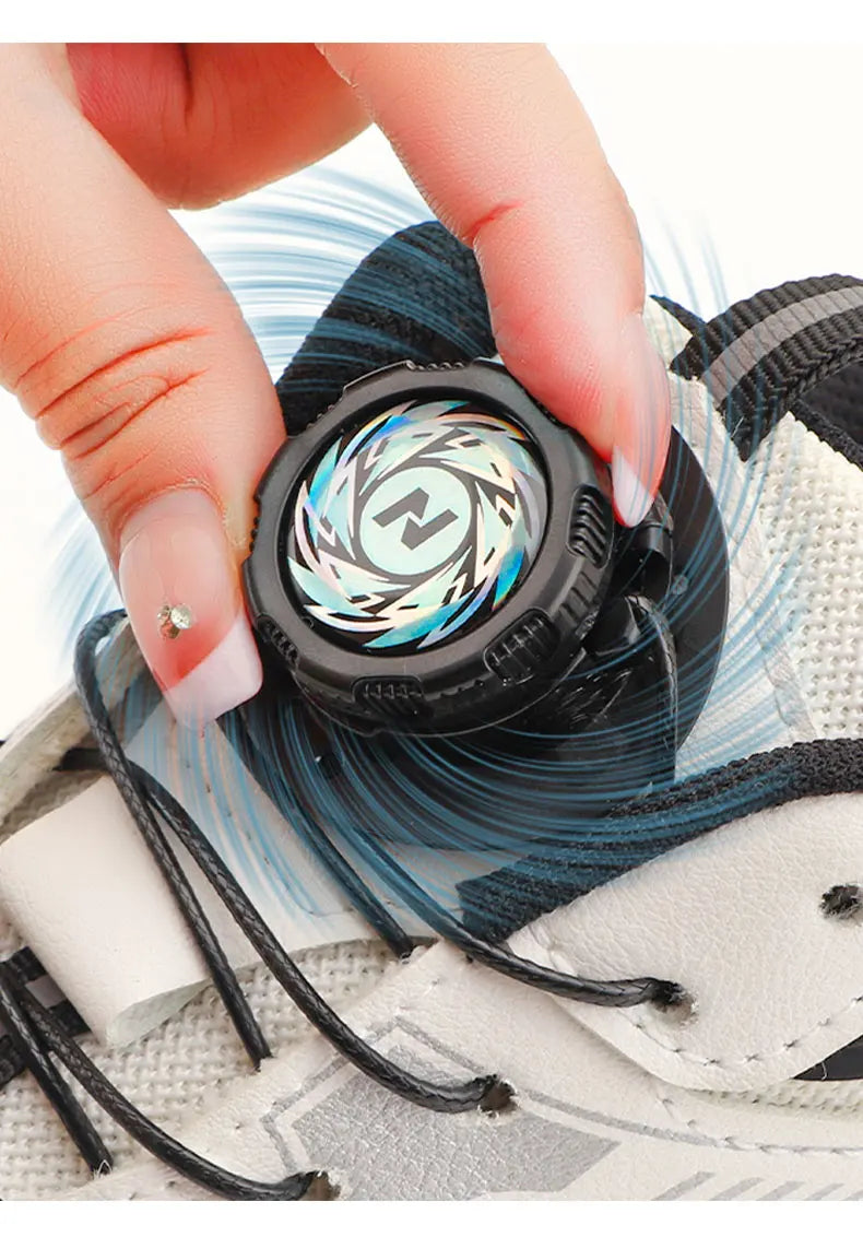 Swivel Buckle Elastic Laces Sneakers Automatic Shoelaces Without ties Adult Kids Thick Round Shoelace No Tie Shoe laces 1Pair