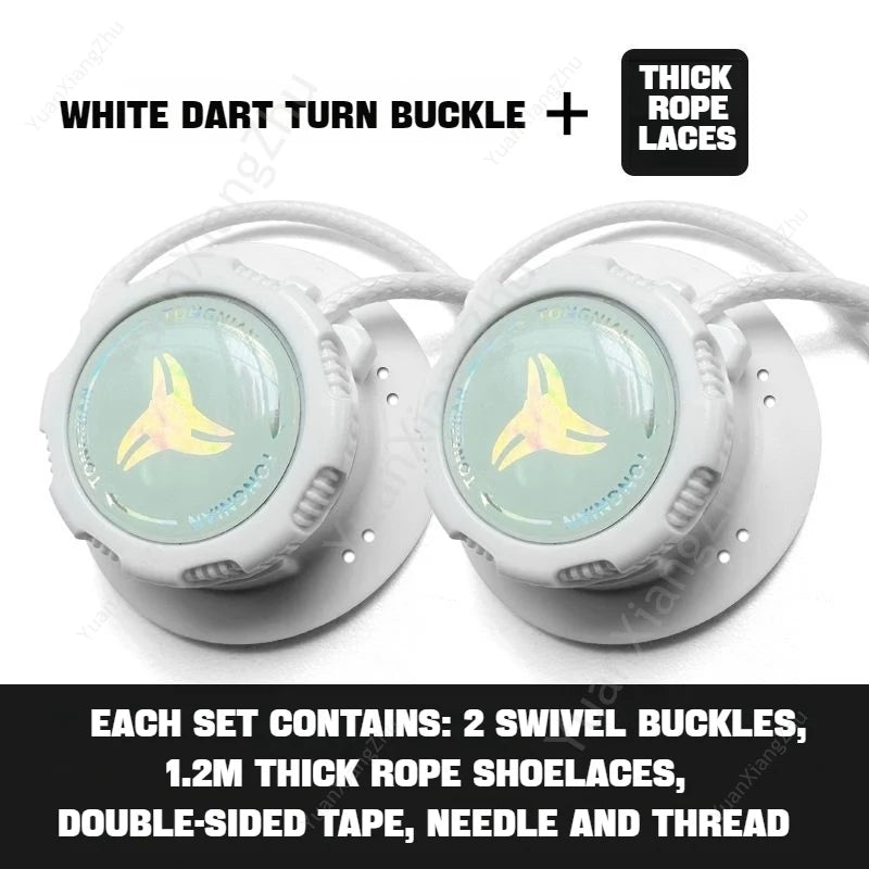 Swivel Buckle Elastic Laces Sneakers Automatic Shoelaces Without ties Adult Kids Thick Round Shoelace No Tie Shoe laces 1Pair