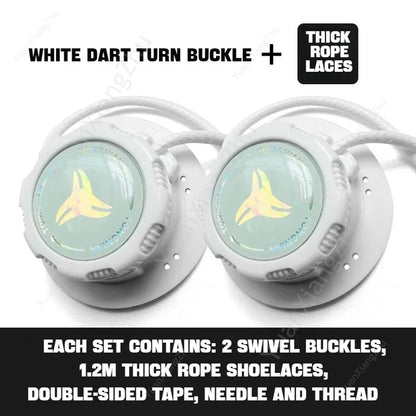 Swivel Buckle Elastic Laces Sneakers Automatic Shoelaces Without ties Adult Kids Thick Round Shoelace No Tie Shoe laces 1Pair