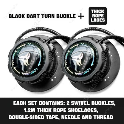 Swivel Buckle Elastic Laces Sneakers Automatic Shoelaces Without ties Adult Kids Thick Round Shoelace No Tie Shoe laces 1Pair