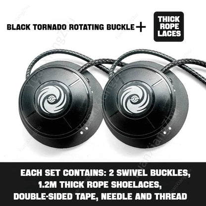 Swivel Buckle Elastic Laces Sneakers Automatic Shoelaces Without ties Adult Kids Thick Round Shoelace No Tie Shoe laces 1Pair